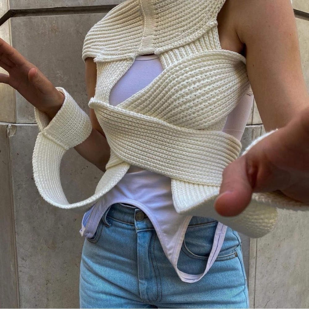 Simonett Cream Spring Nanu Knit top